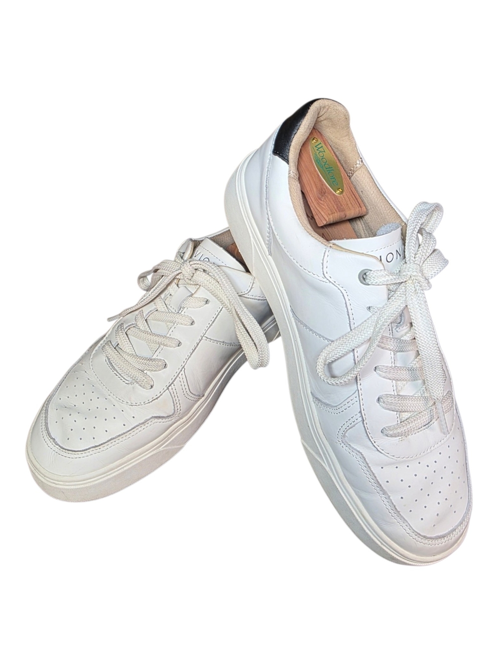 Vionic Kimmie Court White Leather Lace Up Sneakers Shoes Women's Size 10 Wide 10